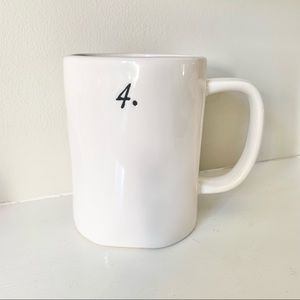 NEW Rae Dunn 4. Number Mug
